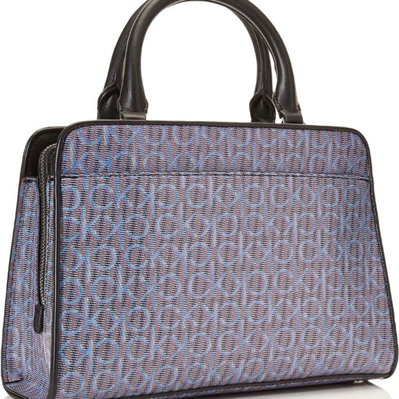 Calvin Klein Margot Textured Logo Emboss Satchel - Picture 4 of 16